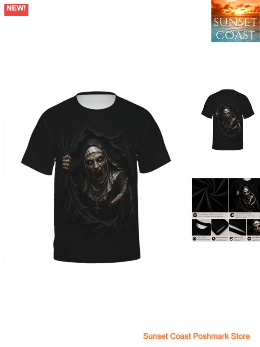 Unisex Halloween Graphic T-Shirt Polyester Spandex Horror Skull 3D Print
